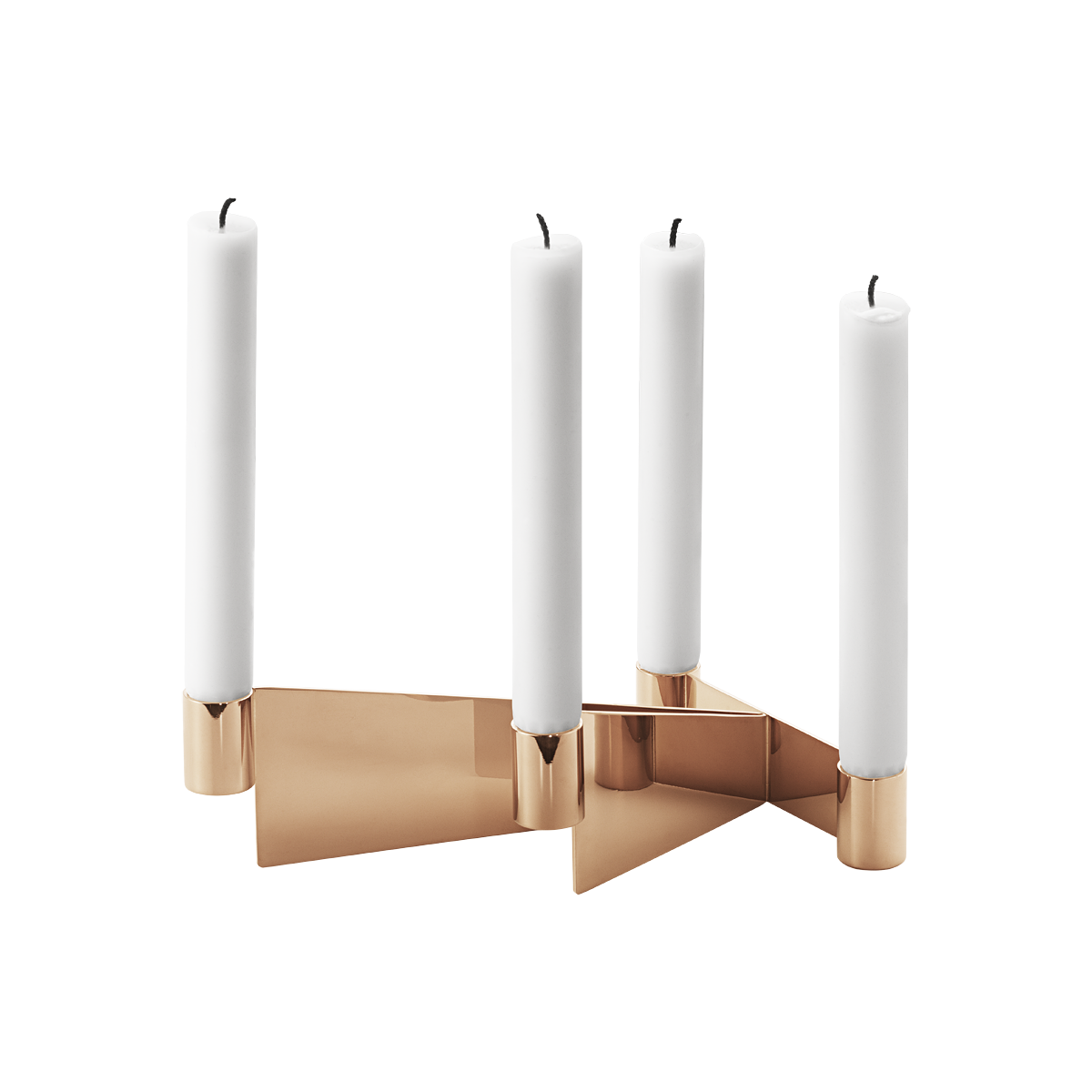 Urkiola Candleholder Stainless Steel And Pvd I Georg Jensen