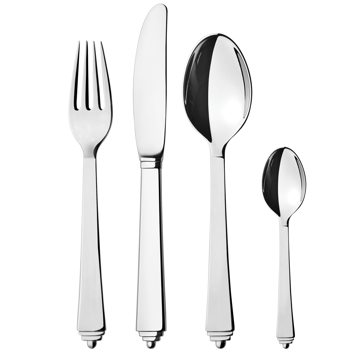 PYRAMID 24 pcs. cutlery set in stainless steel Jensen