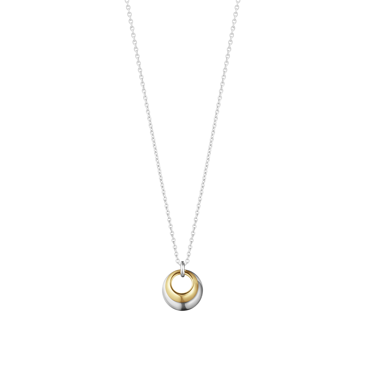 Curve 項鍊 純銀 18k黃金 Georg Jensen 喬治傑生 Curve 項鍊 純銀 18k黃金 Georg Jensen 喬治傑生