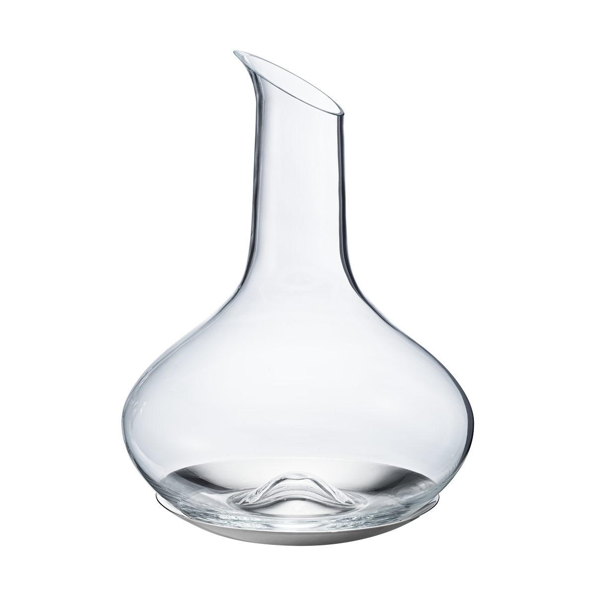 Sky glass wine carafe with steel coaster Jensen